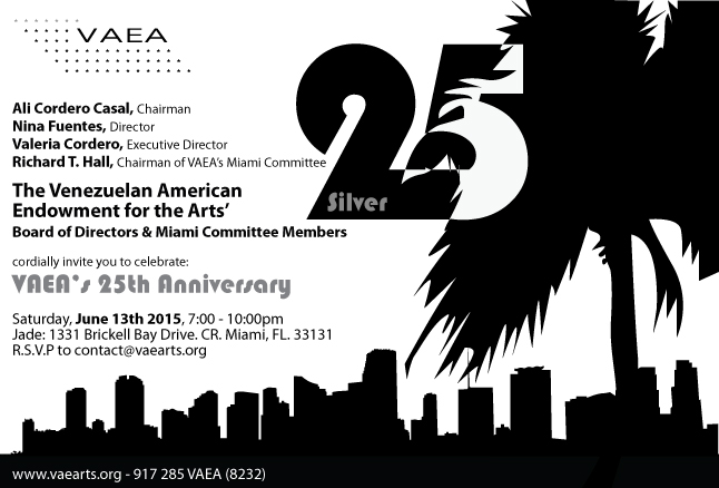 The Venezuelan American Endowment for the Arts (VAEA) turns 25